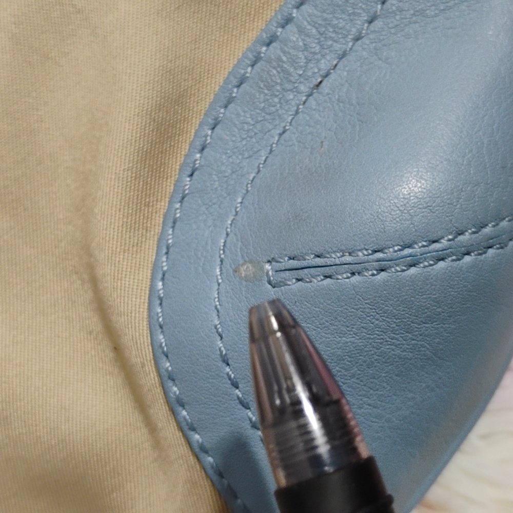 Coach Y2K Blue/Tan Denim & Leather Mini Shoulder Bag W Dust Bag - Picture 14 of 14